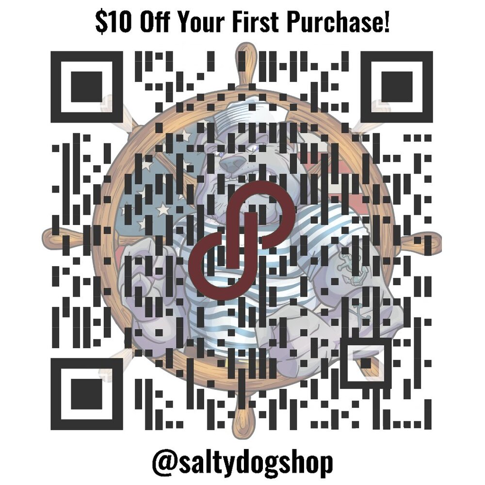 $10 Off Your First Purchase! - Enter Invite Promo Code saltydogshop at signup!